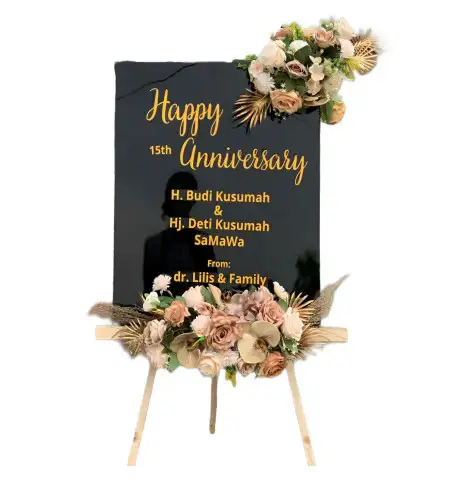 Papan Bunga Akrilik Venue Pernikahan Jakarta Barat